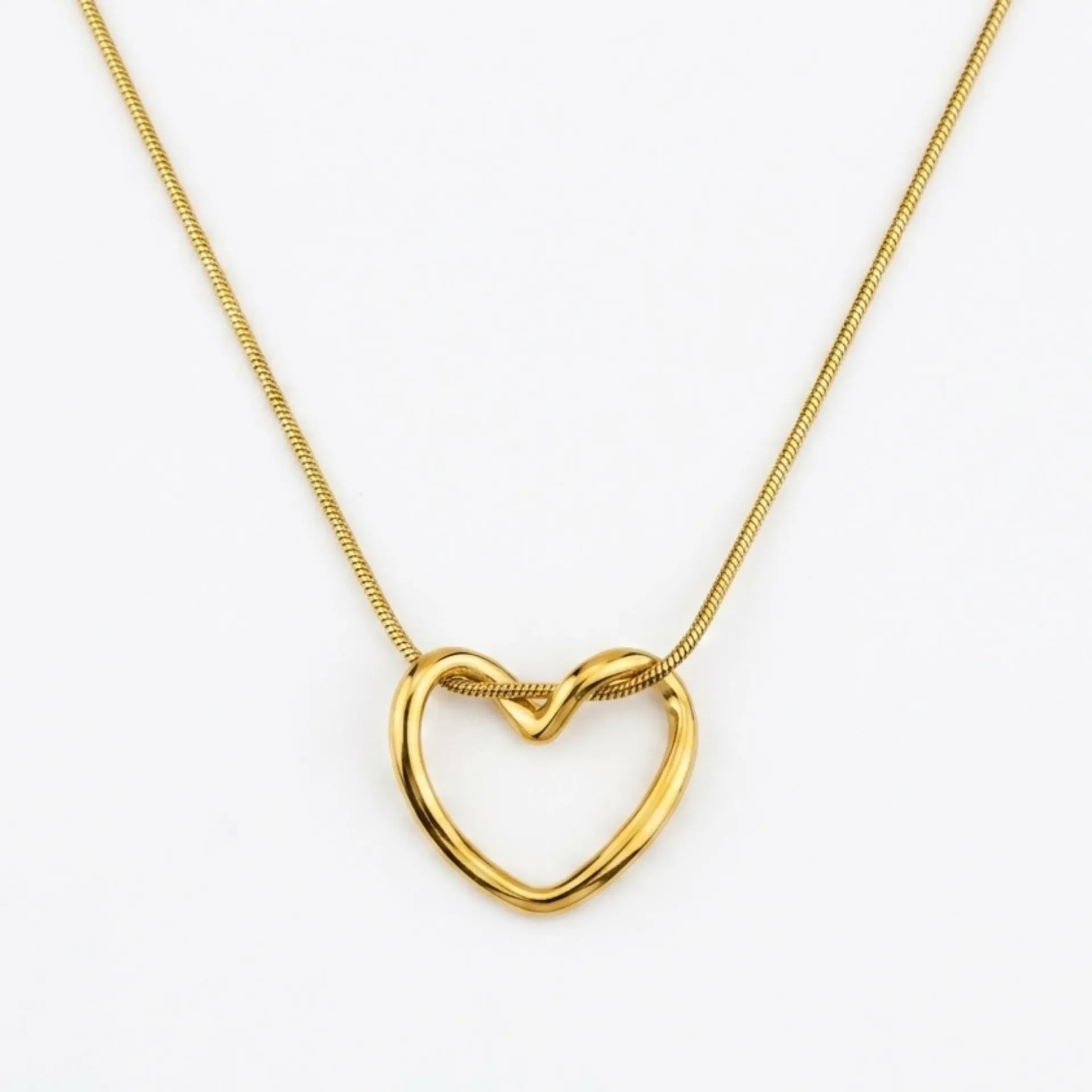 Open Heart Pendant Necklace